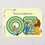 Vintage Wizard of Oz Boy Birthday Party Invitation (Front/Back)