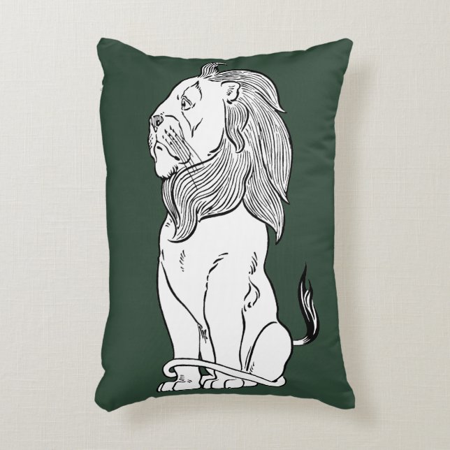 Vintage Wizard of Oz, Brave Cowardly Lion Accent Pillow (Front(Vertical))