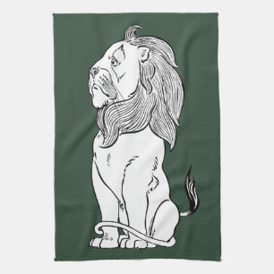 Vintage Wizard of Oz, Brave Cowardly Lion Kitchen Towel