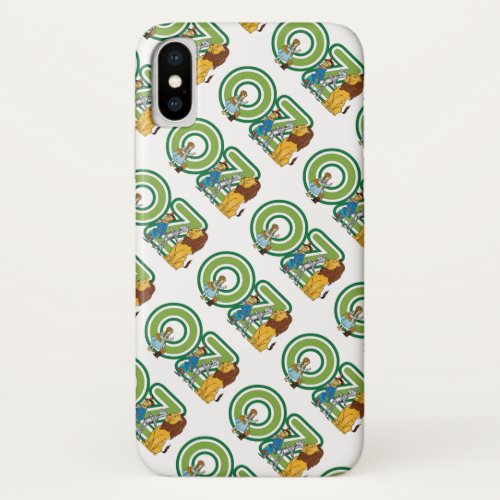 Vintage Wizard of Oz Characters and Text Letters iPhone XS Case