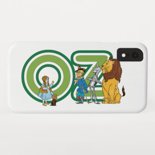 Vintage Wizard of Oz Characters and Text Letters iPhone XR Case