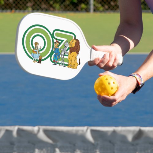 Vintage Wizard of Oz Characters and Text Letters Pickleball Paddle