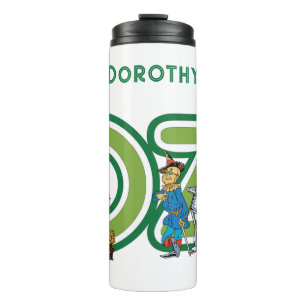 Vintage Wizard of Oz Characters and Text Letters Thermal Tumbler