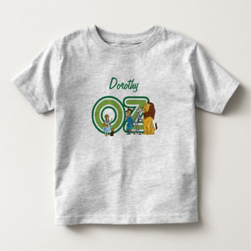 Vintage Wizard of Oz Characters and Text Letters Toddler T_shirt