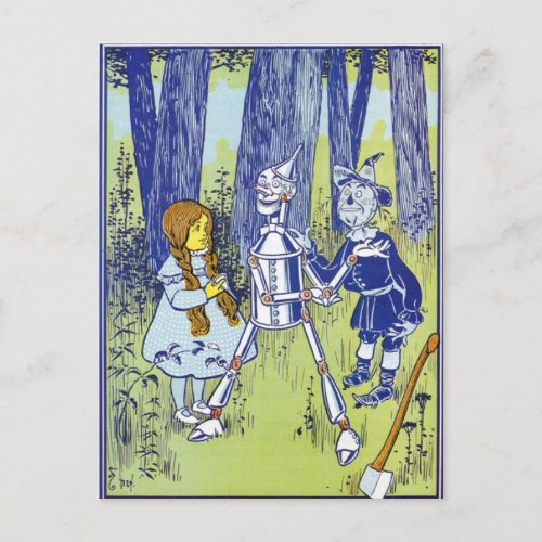 Vintage Wizard of OZ Characters Postcard