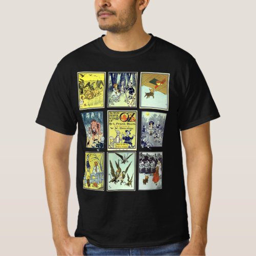 Vintage Wizard of Oz Characters Yellow Brick Road T_Shirt