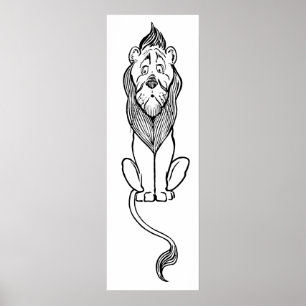 Vintage Wizard of Oz, Cowardly Lion Poster