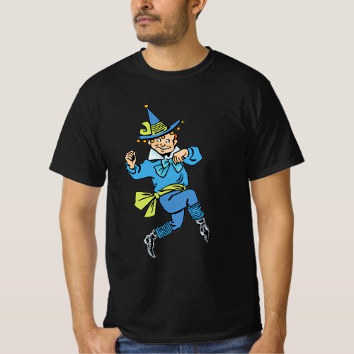 Vintage Wizard of Oz Cute Dancing Boy Munchkin T_Shirt