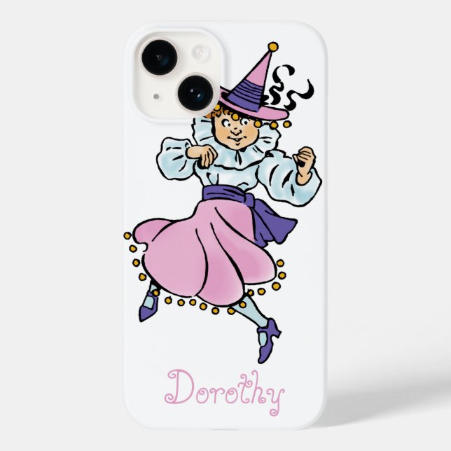 Vintage Wizard of Oz, Cute Dancing Girl Munchkin Case-Mate iPhone Case (Back)