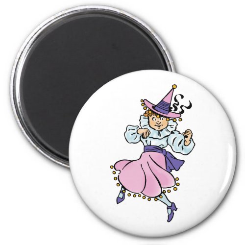 Vintage Wizard of Oz Cute Dancing Girl Munchkin Magnet
