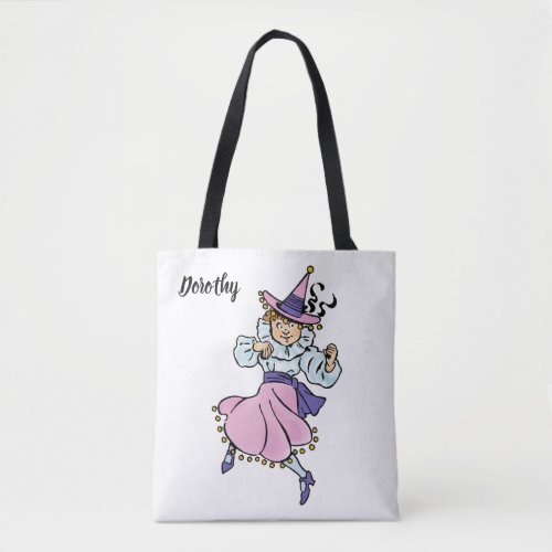 Vintage Wizard of Oz Cute Dancing Girl Munchkin Tote Bag