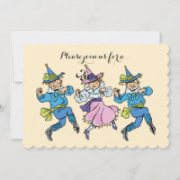 Vintage Wizard of Oz Dancing Munchkins Baby Shower