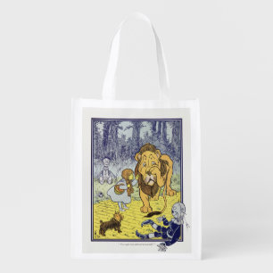 Vintage Wizard of Oz Dorothy and Cowardly Lion Grocery Bag