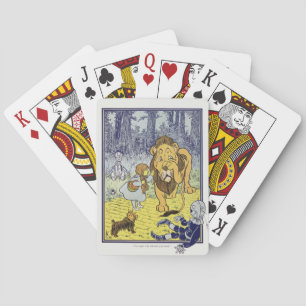 Vintage Wizard of Oz Dorothy and Cowardly Lion Poker Cards