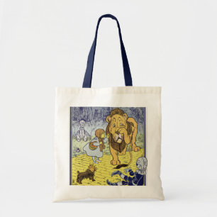 Vintage Wizard of Oz Dorothy and Cowardly Lion Tote Bag