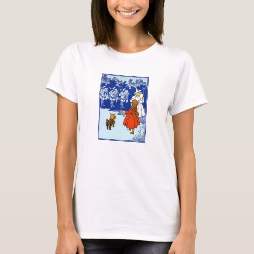 Vintage Wizard of Oz Dorothy and the Munchkins T_Shirt