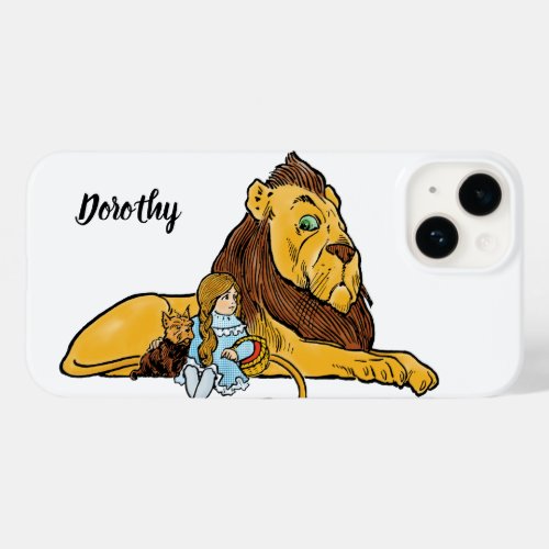 Vintage Wizard of Oz Dorothy and Toto with Lion Case_Mate iPhone 14 Case
