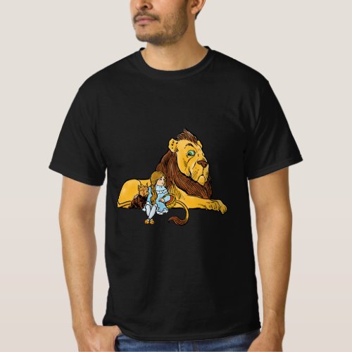 Vintage Wizard of Oz Dorothy and Toto with Lion T_Shirt