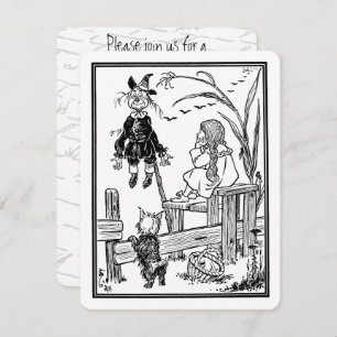 Vintage Wizard of Oz Dorothy Birthday Party Invitation