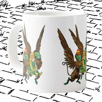 Vintage Wizard Of Oz  Dorothy  Evil Flying Monkeys Large Coffee Mug by YesterdayCafe at Zazzle