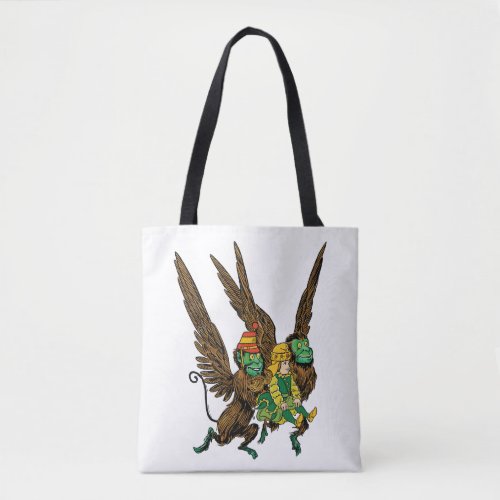 Vintage Wizard of Oz Dorothy Evil Flying Monkeys Tote Bag