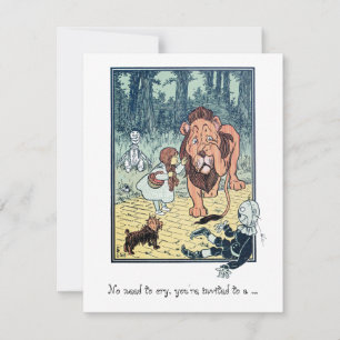 Vintage Wizard of Oz. Dorothy, Girl Birthday Party Invitation