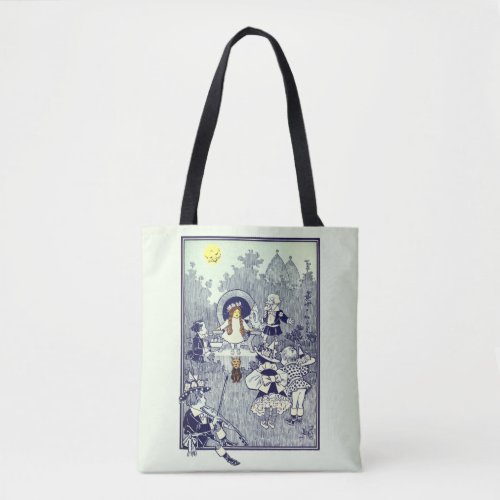 Vintage Wizard of Oz Dorothy Meets the Munchkins Tote Bag