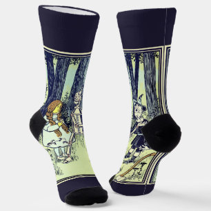 Vintage Wizard of Oz, Dorothy Meets the Tinman Socks
