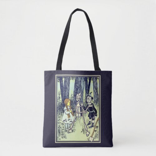 Vintage Wizard of Oz Dorothy Meets the Tinman Tote Bag