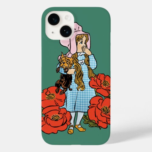 Vintage Wizard of Oz Dorothy Red Poppy Flowers Case_Mate iPhone 14 Case