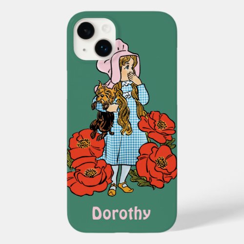Vintage Wizard of Oz Dorothy Red Poppy Flowers Case_Mate iPhone 14 Plus Case