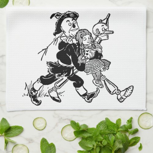 Vintage Wizard of Oz Dorothy Sleeping with Poppies Kitchen Towel