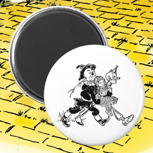 Vintage Wizard of Oz Dorothy Sleeping with Poppies Magnet