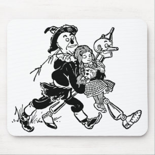 Vintage Wizard of Oz Dorothy Sleeping with Poppies Mouse Pad