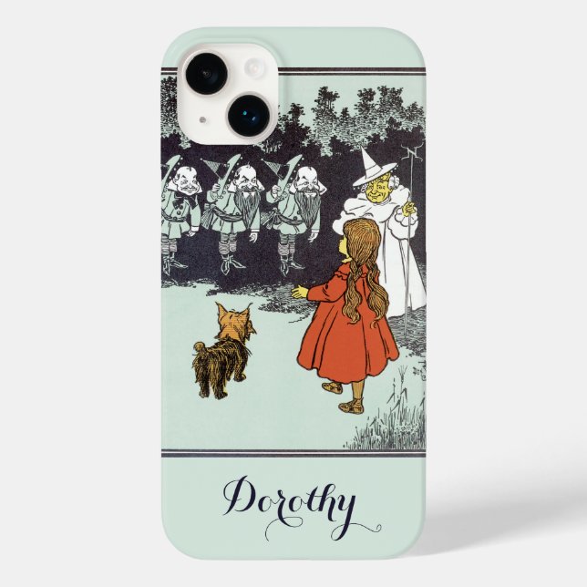 Vintage Wizard of Oz Dorothy Toto Glinda Munchkins Case-Mate iPhone Case (Back)