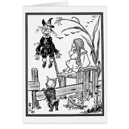 Vintage Wizard of Oz Dorothy Toto Meet Scarecrow