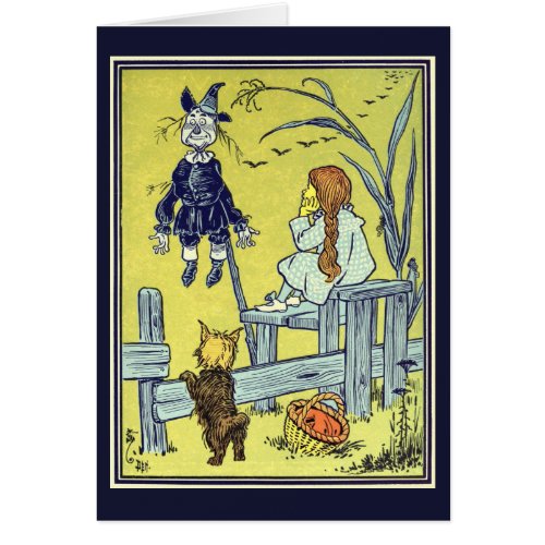 Vintage Wizard of Oz Dorothy Toto Meet Scarecrow