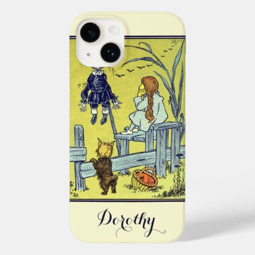 Vintage Wizard of Oz Dorothy Toto Meet Scarecrow Case_Mate iPhone 14 Case