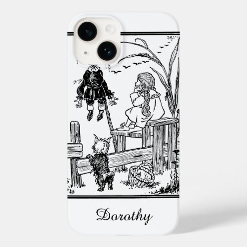 Vintage Wizard of Oz Dorothy Toto Meet Scarecrow Case_Mate iPhone 14 Case