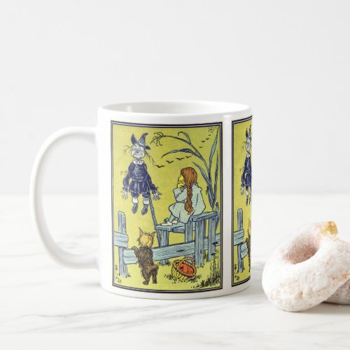 Vintage Wizard of Oz Dorothy Toto Meet Scarecrow Coffee Mug