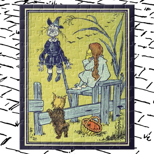 Vintage Wizard of Oz Dorothy Toto Meet Scarecrow Jigsaw Puzzle