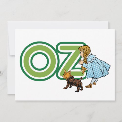 Vintage Wizard of Oz Dorothy Toto with BIG Letters