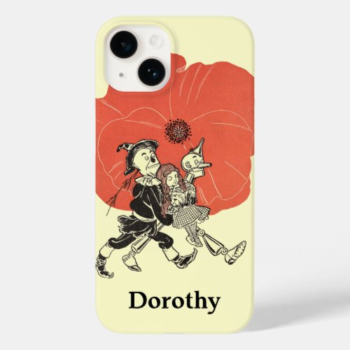 Vintage Wizard of Oz Dorothy with Poppy Flowers Case_Mate iPhone 14 Case