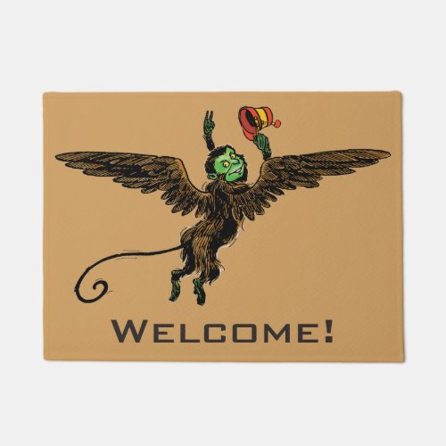 Vintage Wizard of Oz Evil Flying Monkey Doormat