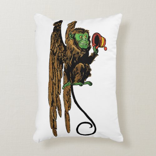 Vintage Wizard of Oz Evil Flying Monkey Hat Accent Pillow