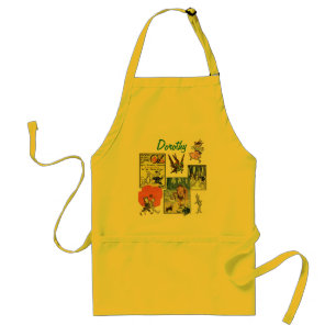 Vintage Wizard of Oz Fairy Tale Book Characters Adult Apron