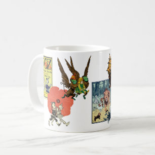 Vintage Wizard of Oz Fairy Tale Book Characters Coffee Mug