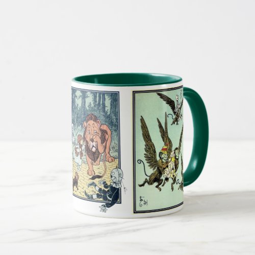 Vintage Wizard of Oz Fairy Tale Book Characters Mug
