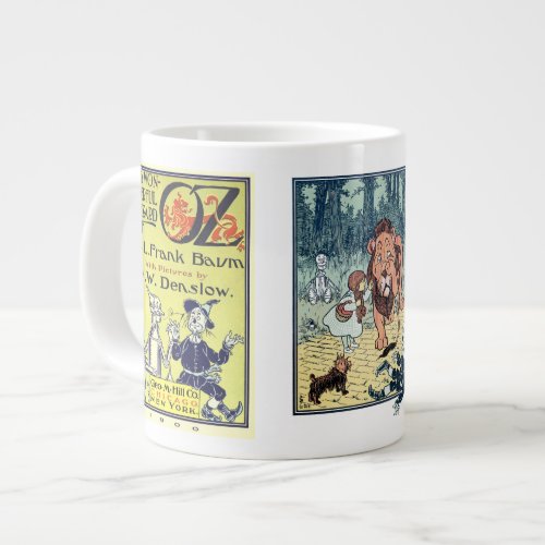 Vintage Wizard of Oz Fairy Tale Characters Giant Coffee Mug