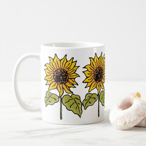 Vintage Wizard of Oz Fairy Tale Sunflower in Bloom Coffee Mug